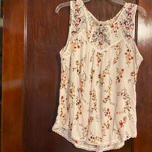 Sleeveless summer top.